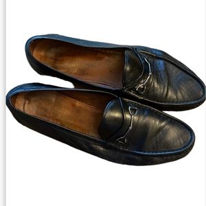 Johnson & Murphy black moccasin style all leather loafer